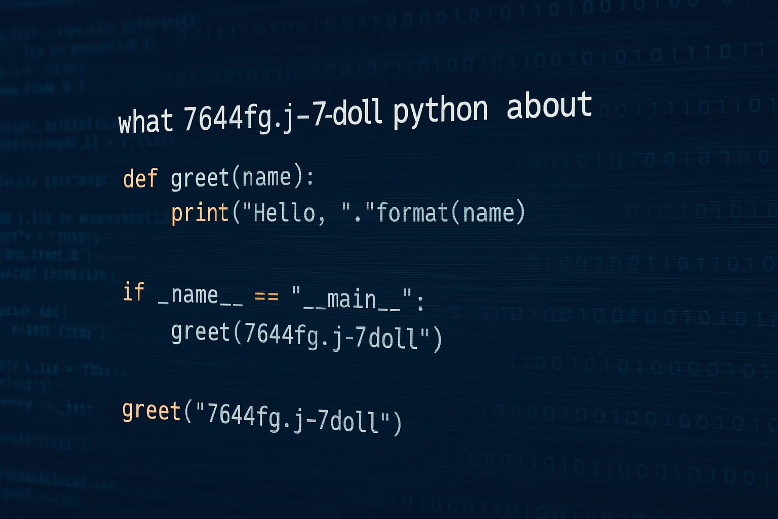 What 7644fg.j-7doll Python About – A Complete In-Depth Guide